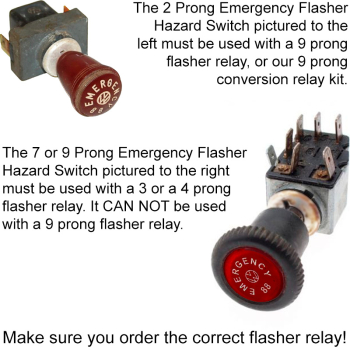Preview: Turn signal relay 12 Volt (9 pin) VW Emergency Flasher Relay - 12 Volt - 1967-68 Beetle - Karmann Ghia - Bus 211953227B